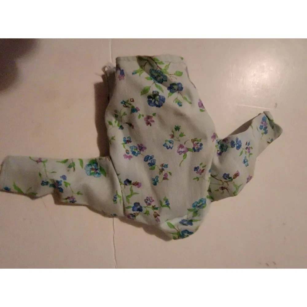 Vintage Barbie Ken Skipper Doll‎ Accessory Clothing Floral Top Shirt VTG